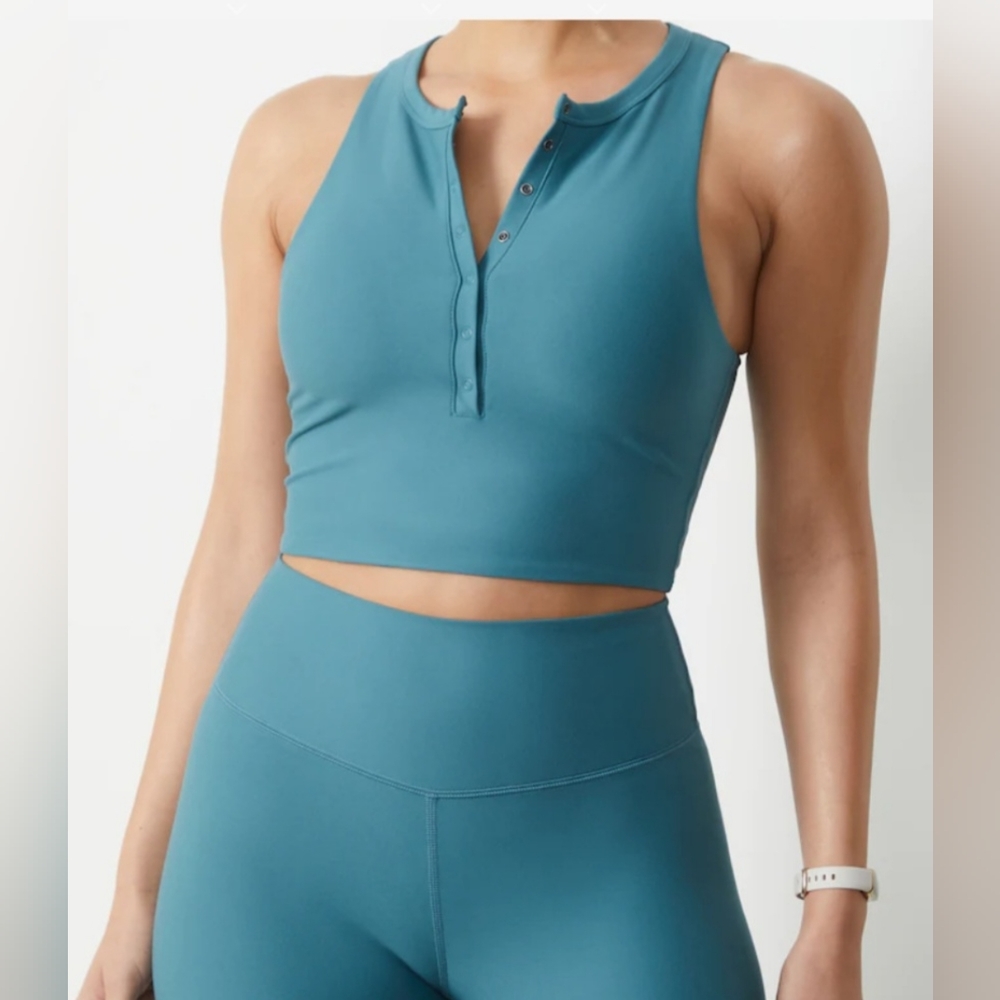 YPB Active Henley Slim Tank